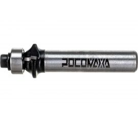 Фреза кромочная калевочная с нижним подшипником серия 1017 (14x4 мм; R1.5 мм; хвостовик 8 мм) Росомаха 801701 