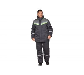 Утепленный костюм ГК Спецобъединение ВЬЮГА темно-серый, размер 112-116, рост 194-200 Кос 313/112/194 