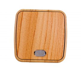 1-клавишный выключатель с индикатором EKF ОП Минск 10А светлое дерево SQEGV10-121-30 