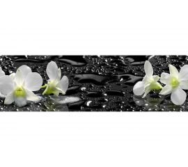 Универсальная самоклеющаяся пленка Декор Трейдинг Белые орхидеи 1012 3000*600 глянец 