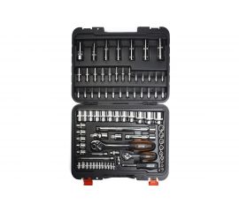 Набор торцевых головок и торцевых головок со вставкой CUSTOR 83 пред��ета 1/4 1/2 TK-02483K2 