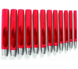 Набор пробойников отверстий под люверсы 3-14 мм 10 предметов IZELTAS 5700002112 