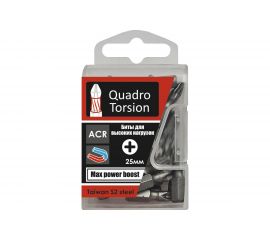 Бита (10 шт; PH3; 25 мм; 1/4) Quadro Torsion 410325 