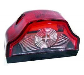 Фонарь подсветки номерного знака ДАЛИ-авто ПН2-0102 еврофура, волна, красная, б/л DA-01775 