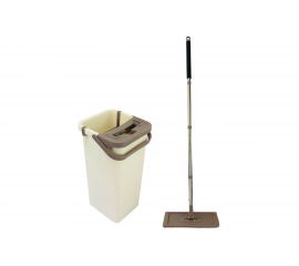 Швабра для пола Leonord MIRACLE с насадкой из микрофибры и ведром с механизмом отжима 004836 
