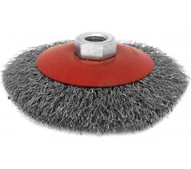 Щетка для МШУ тарелка (100 мм, М14, металлическая проволока) Калибр 00000041865 