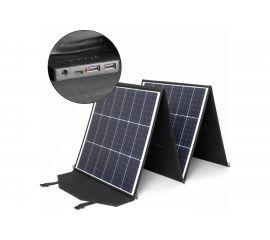 Влагозащищенная складная солнечная батарея TopOn 200W 18V DC, Type-C PD 60W, USB QC3.0 18W, USB 12W, на 4 секции TOP-SOLAR-200 