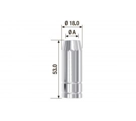 Сопло газовое (5 шт; 16.0 мм; 18х53 мм) для FB 150 FUBAG FB150.N.16.0 