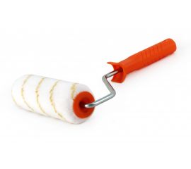 Валик ZOLDER полиамид, с желтой полосой, 180 мм, с ручкой, 8 мм, ядро 40 мм, ворс 12 мм Z-18012 