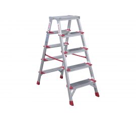 Двухсторонняя стремянка Новая Высота NV500 5 ступеней 5120205 
