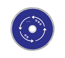 Диск алмазный отрезной сплошной (125х22.2 мм) MOS 37202М 