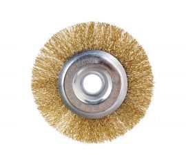 Щетка плоская (150х22 мм; латунированная проволока) для УШМ vertextools 12099-150 