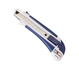 Канцелярский нож Attache Selection 18 мм, с антискользящими вставками и точилкой 280458 