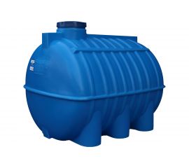 Овально-горизонтальный бак AQUAPLAST 3000 л, синий 4630017951963 