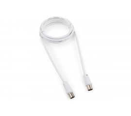 Телевизионный кабель Cablexpert Coaxial M/F 1.8 м белый CCV-515-W 
