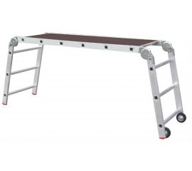 Рабочие подмости со съёмной площадкой и колёсиками Новая Высота NV 334 2+4+2 ПРОФ 3340242 