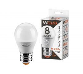 Лампа WOLTA LX G45 E27 8W 4000K 30S45GL8E27 
