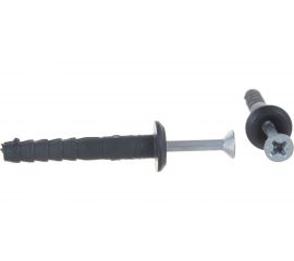 Дюбель-гвоздь INTERFIX 6 К40, грибовидный борт, быстрый монтаж ПП. 2500 шт 24621 