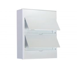 Распределительный навесной щит KRANZ на 24 модуля ЩРН-П-24 IP41 пластик белый KR-11-0325 