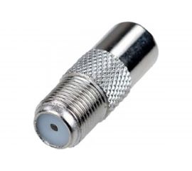 Антенный переходник Pro Legend F-розетка - TV вилка, прямой, PL2010 