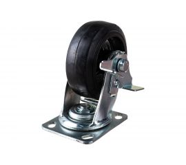 Колесо большегрузное обрезиненное поворотное с тормозом SCDB55 125 мм MFK-TORG 1084125 