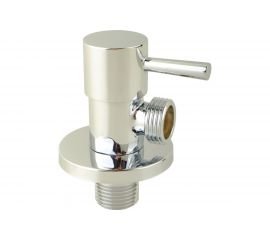 Угловой кран Veragio Sbortis 1/2"", круглый, с отражателем, хром VR.SBR-8222.CR 