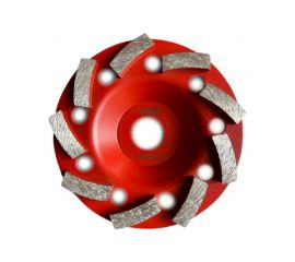 Чашка алмазная шлифовальная сегментированная БА-125-ТУРБО для черновой обработки Спец СПЕЦ-0950003 