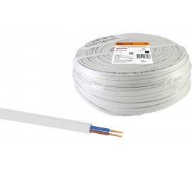 Шнур TDM ШВВП 2х0,75 ГОСТ 100м, белый SQ0120-0010 