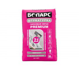 Гипсовая штукатурка БОЛАРС PREMIUM серая, 30 кг 00000042633 