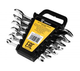 Набор усиленных гаечных рожковых ключей DEKO DKHT06 6 предметов 