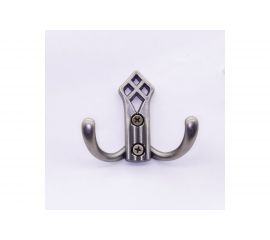 Двухрожковый крючок Brante 2630 античное серебро 111148 