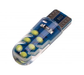 Автолампа SKYWAY диод T10W5W 12V 12COB 1-конт Белая Салон, габариты, номер, стопы S08201432 