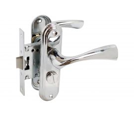 Защелка БУЛАТ ЗЩ1-Д03.04 (Л) НОМОС (хром; левая; с фиксацией) 13960 