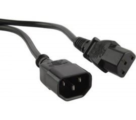 Кабель питания монитор-компьютер Hyperline PWC-IEC13-IEC14-0.5-BK IEC 320 C13 - IEC 320 C14 43792 