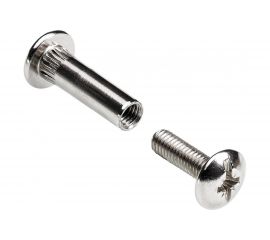 Межсекционная стяжка Локри 8 мм, никель, 10 шт. СТМ 8 