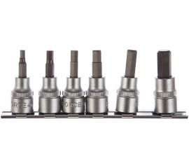 Набор головок-бит 3/8"", 6 гранные, 6 шт.. FORCE 3065 