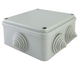 Распаячная коробка TDM ОП 100x100x50мм, крышка на винтах, IP55, 6 входов, индивидуальный штрихкод SQ1401-1234 