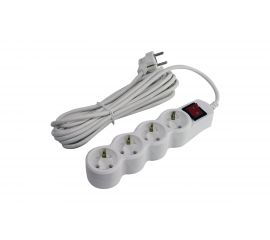 Сетевой фильтр 5bites 5 м, 4 розетки, белый SP4W-150 