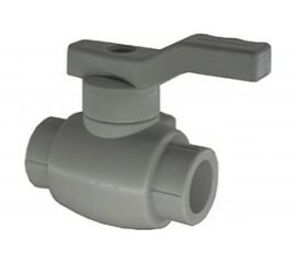Шаровой кран RTP полнопроходной, D25 мм, серый 27910 