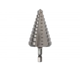 Сверло по металлу ступенчатое 9.0-36.0 мм, HSS KRANZ KR-12-6604 