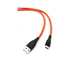 USAMS Дата-Кабель SJ395 USB - Type-C (2 м) нейлоновая оплетка, красный (SJ395USB02) УТ000021059 