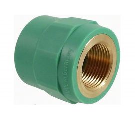 Комбинированная муфта Banninger полипропиленовая, зеленая, 20x1/2 ВР 7R11064311 