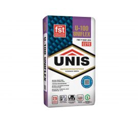 Плиточный клей UNIS UNIFLEX U-100 эластичный, 25 кг 4607005183576 