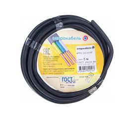 Гибкий круглый кабель ЭлПроКабель КГтп 3x2,5 ГОСТ 5 м 4630017899166 