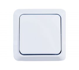 Выключатель Intro 210101 10А, 250В, IP20, ОУ, Quadro, белый 360 Б0027631 