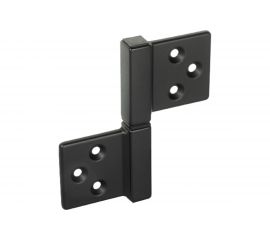 Карточная петля с квадратной осью MORELLI CH-S 85x82 B, разобранная, цвет черный 9012793 