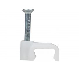 Крепежная квадратная плоская скоба EKF 4мм 50 шт. PROxima plcn-ss-4 