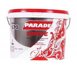Декоративное покрытие PARADE DECO Breve S70 с эффектом мелкой шубы, белый, 15 кг 90001905113 