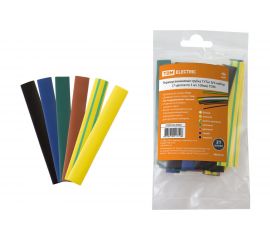 Термоусаживаемая трубка TDM ТУТнг 8/4 набор 7 цветов по 3 шт. 100мм SQ0518-0504 