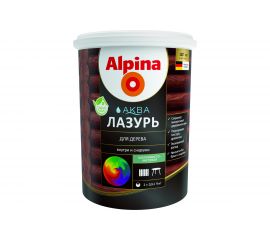Лазурь для дерева ALPINA Аква (колеруемый; 0.9 л) 948103443 